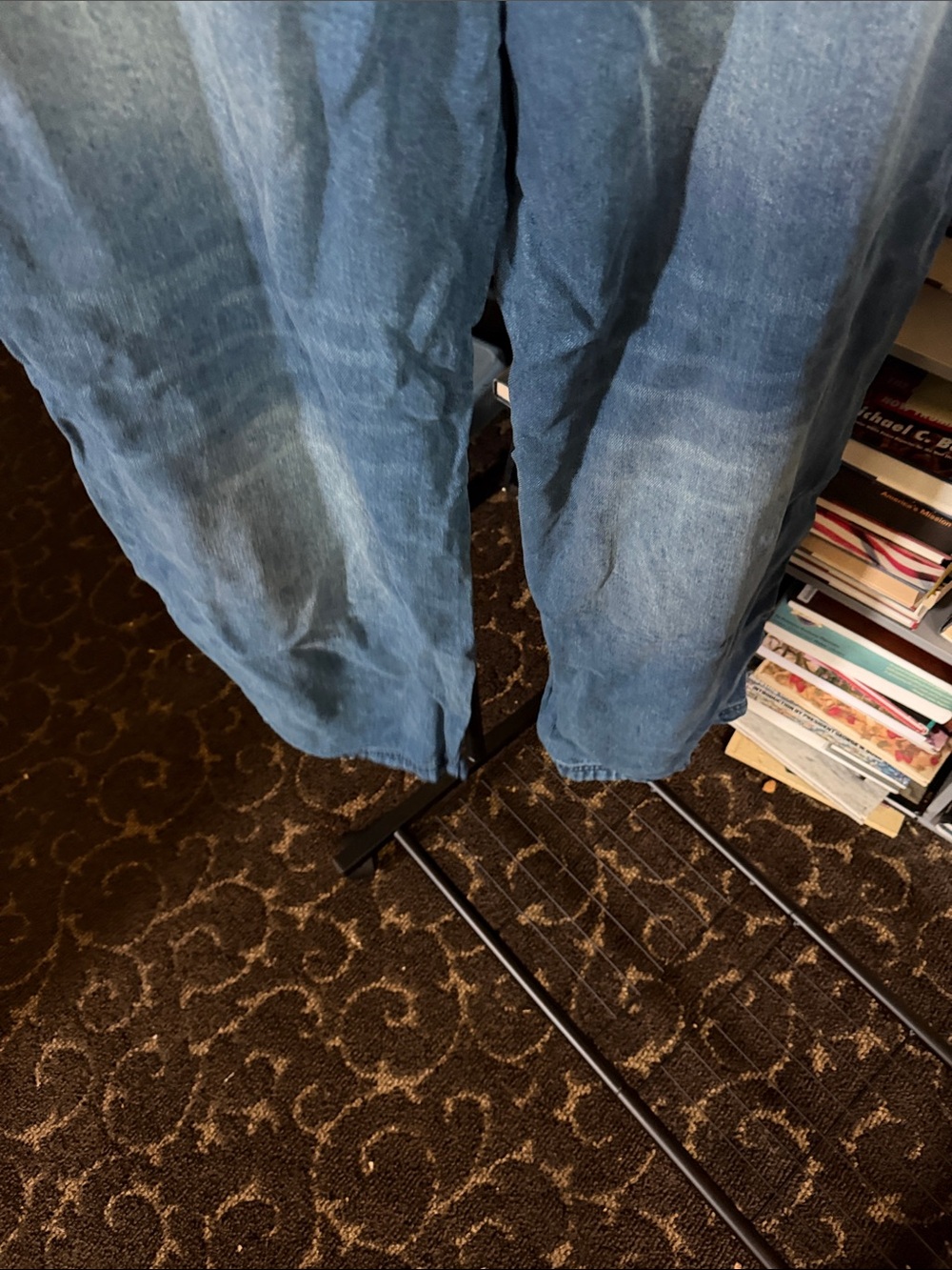 Fashion Nova Dark Wash Blue Drawstring Jeans - Picture 7 of 7